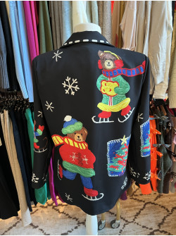 Sacou Ice Skates Teddy Bear
