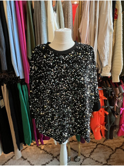 Bluza cu paiete argintii Sofia