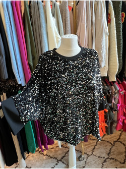 Bluza cu paiete argintii Sofia