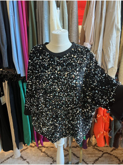 Bluza cu paiete argintii Sofia