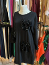Rochie fundite negre cu paiete Luana