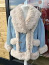 Geaca jeans cu blanita NOEL