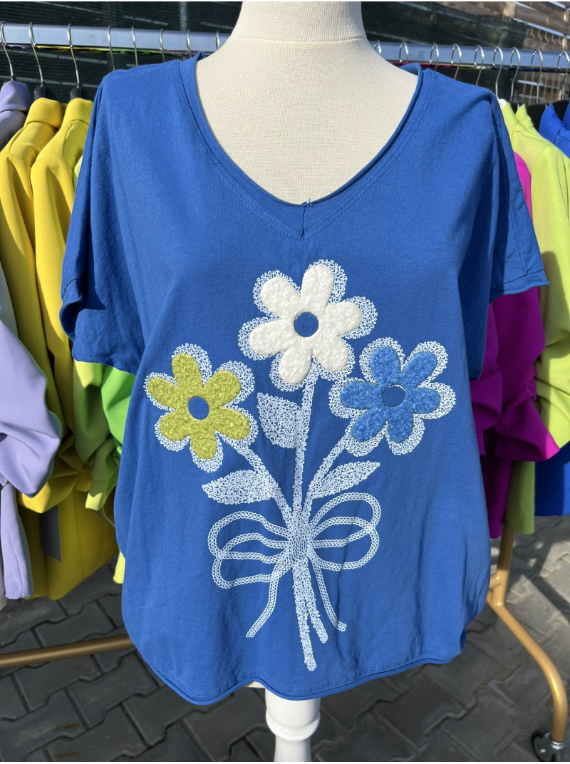 Tricou Bella cu flori