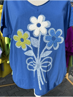 Tricou Bella cu flori