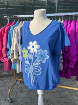 Tricou Bella cu flori